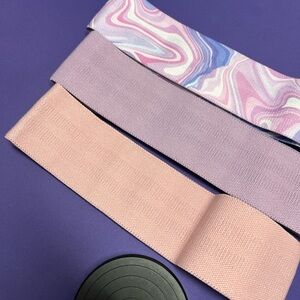 Stylish Pink and Purple exercise bands